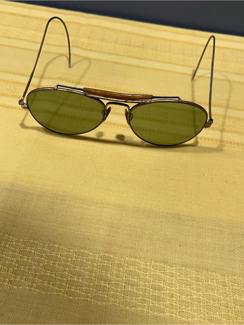 VINTAGE 1970s Rare B&L Ray-Ban Outdoorsman Aviators + OG Faux-Croc Leather Case